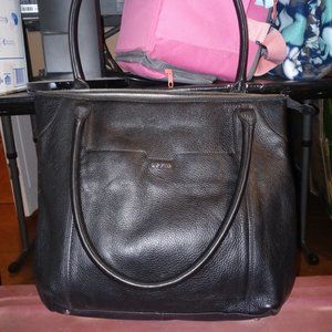 Lodis leather travel/laptop tote